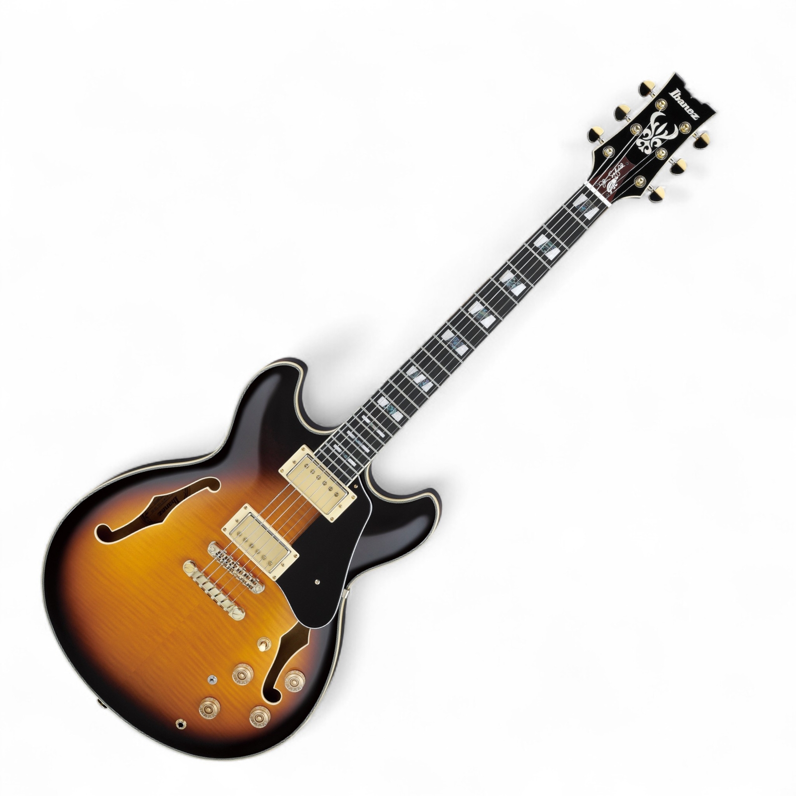 Ibanez JSM10 John Scofield Signature – Vintage Yellow Sunburst, Semi-hollow
