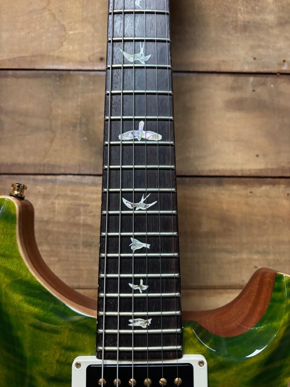 2019 PRS Custom 22 10-Top Piezo Trampas Green w/case