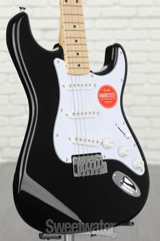 Squier Affinity Series Stratocaster Electric Guitar – Black with Maple
