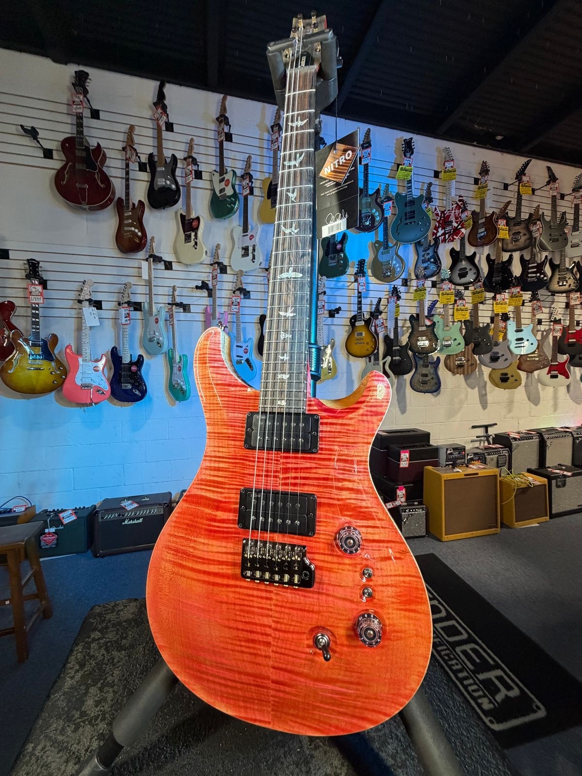 PRS Limited Custom 24-08 Stained Neck – Private Stock Salmon #539, Ziricote