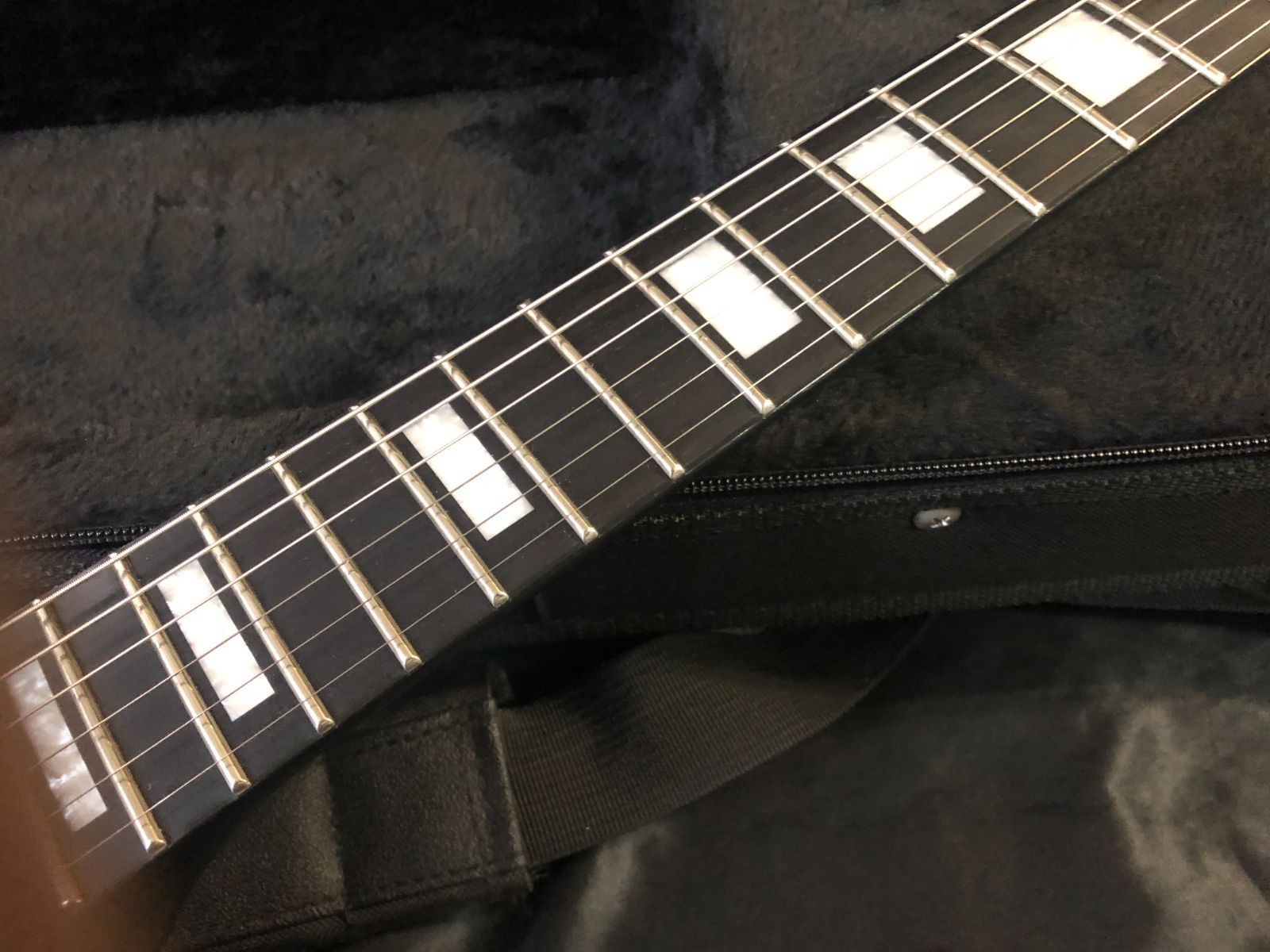 [SET NECK EMG] Dean V Stealth Black Satin Electric Guitar