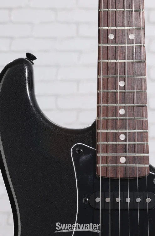 Squier Affinity Series Stratocaster HSS Electric Guitar – Metallic Black,