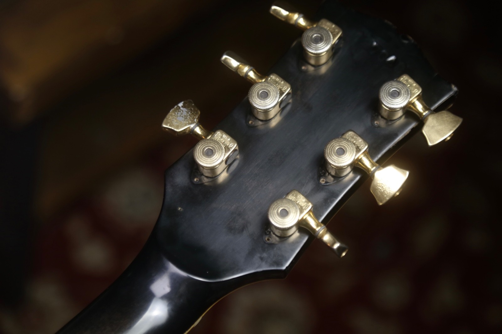 Rare 1970s Aria Pro II Les Paul Custom, Made in Japan – Transparent Black