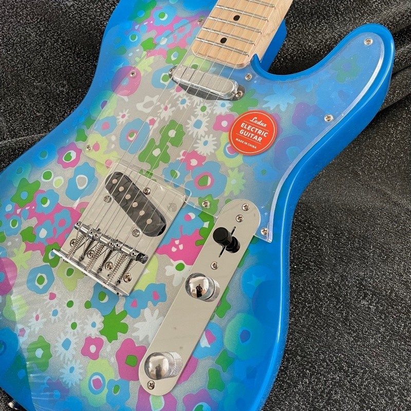 Blue Paisley flower Electric Guitar Basswood Body Maple Fretboard SS Pickup