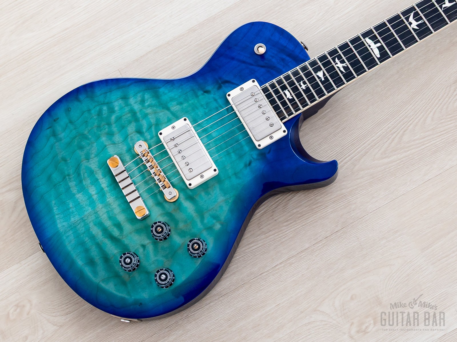 Paul Reed Smith S2 Wood Library McCarty 594 Singlecut Makena Blue w/ Ebony Board