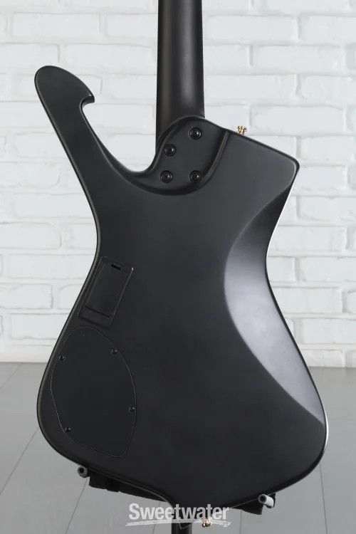 Ibanez Iceman ICB620 Electric Bass Guitar – Black Flat