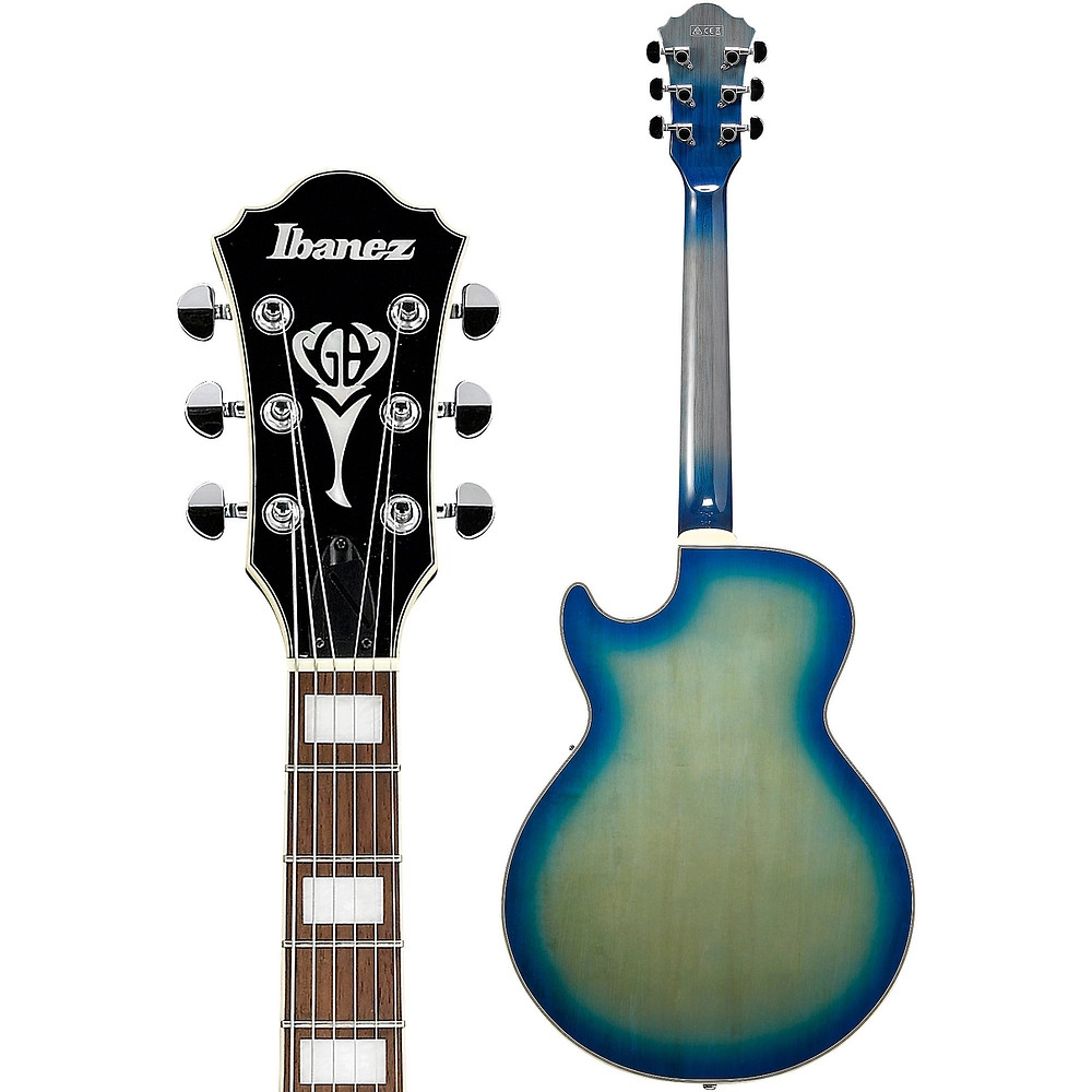 Ibanez GB10EM George Benson HollowBody Electric Guitar Jet Blue Burst