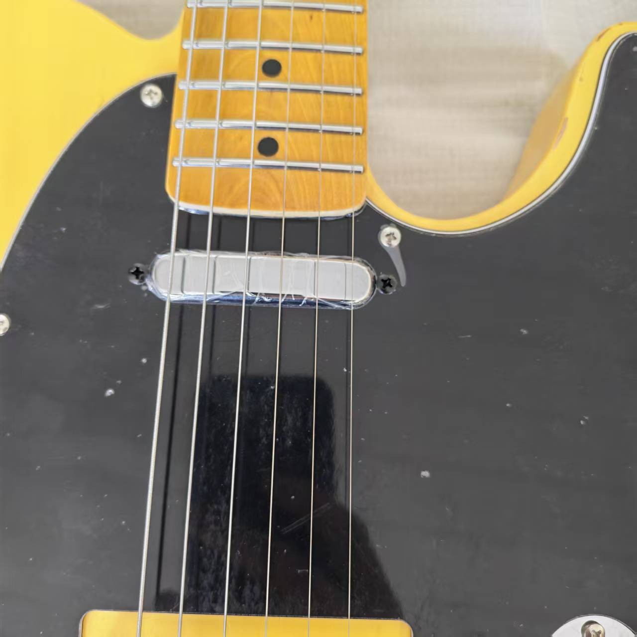 Custom 52s TL Heavy Aged Cream Yellow Electric Guitar SS Pickups 6String Ship US