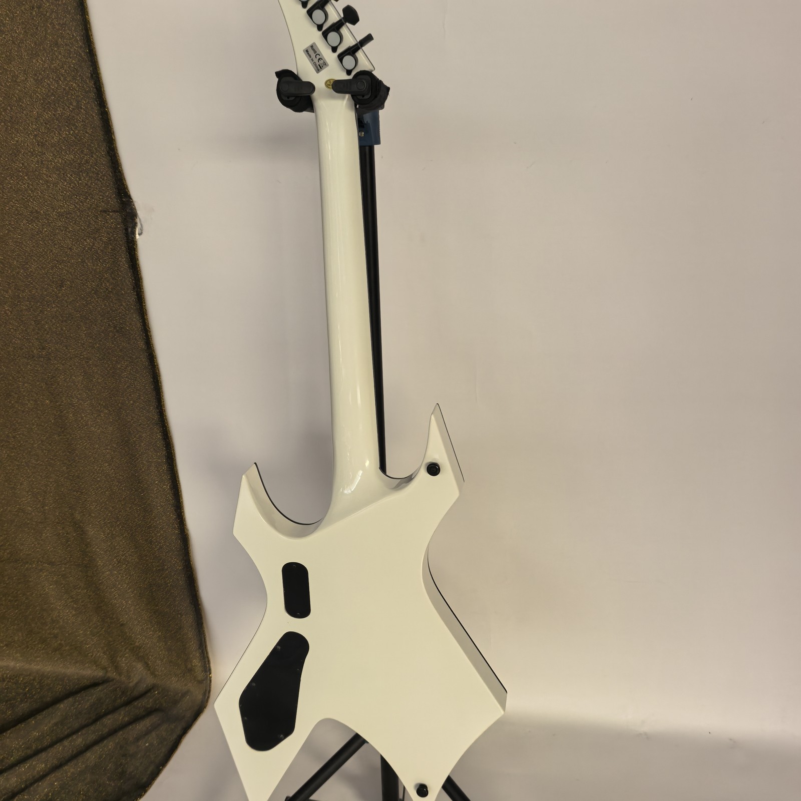 White warlock Electric Guitar BC HH Pickup Black Hardware without Inlay freeship