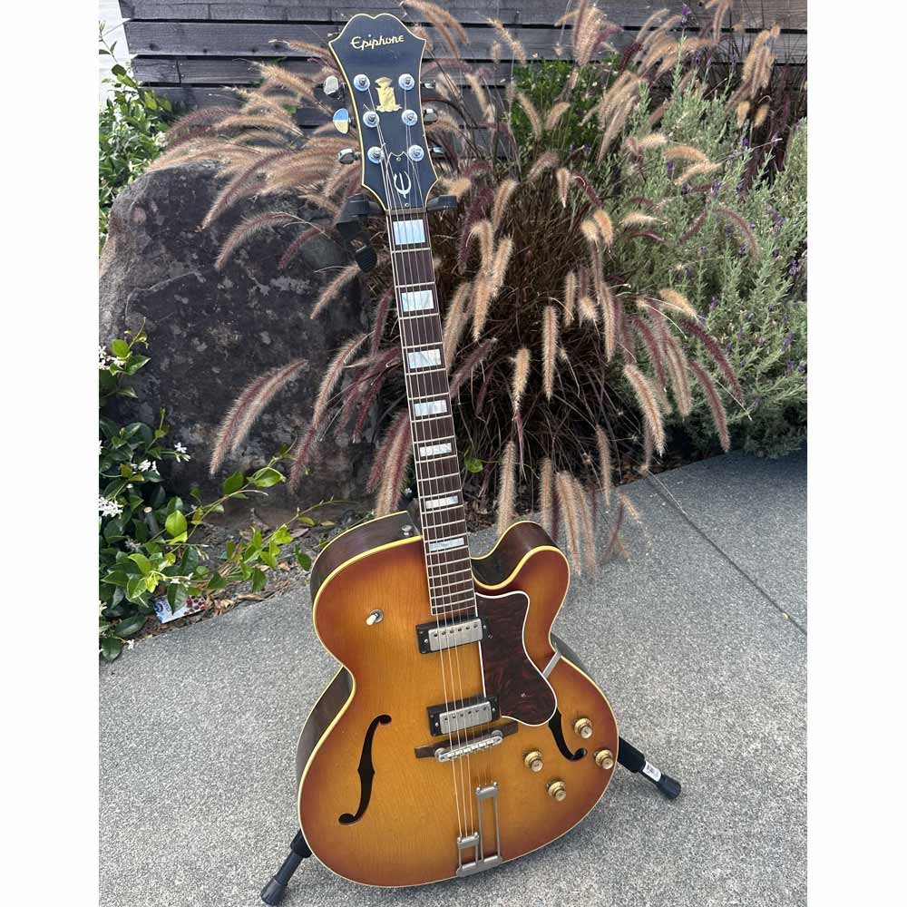 Epiphone 1964-1966 E-252 Broadway Vintage Archtop Hollowbody Electric Guitar w/