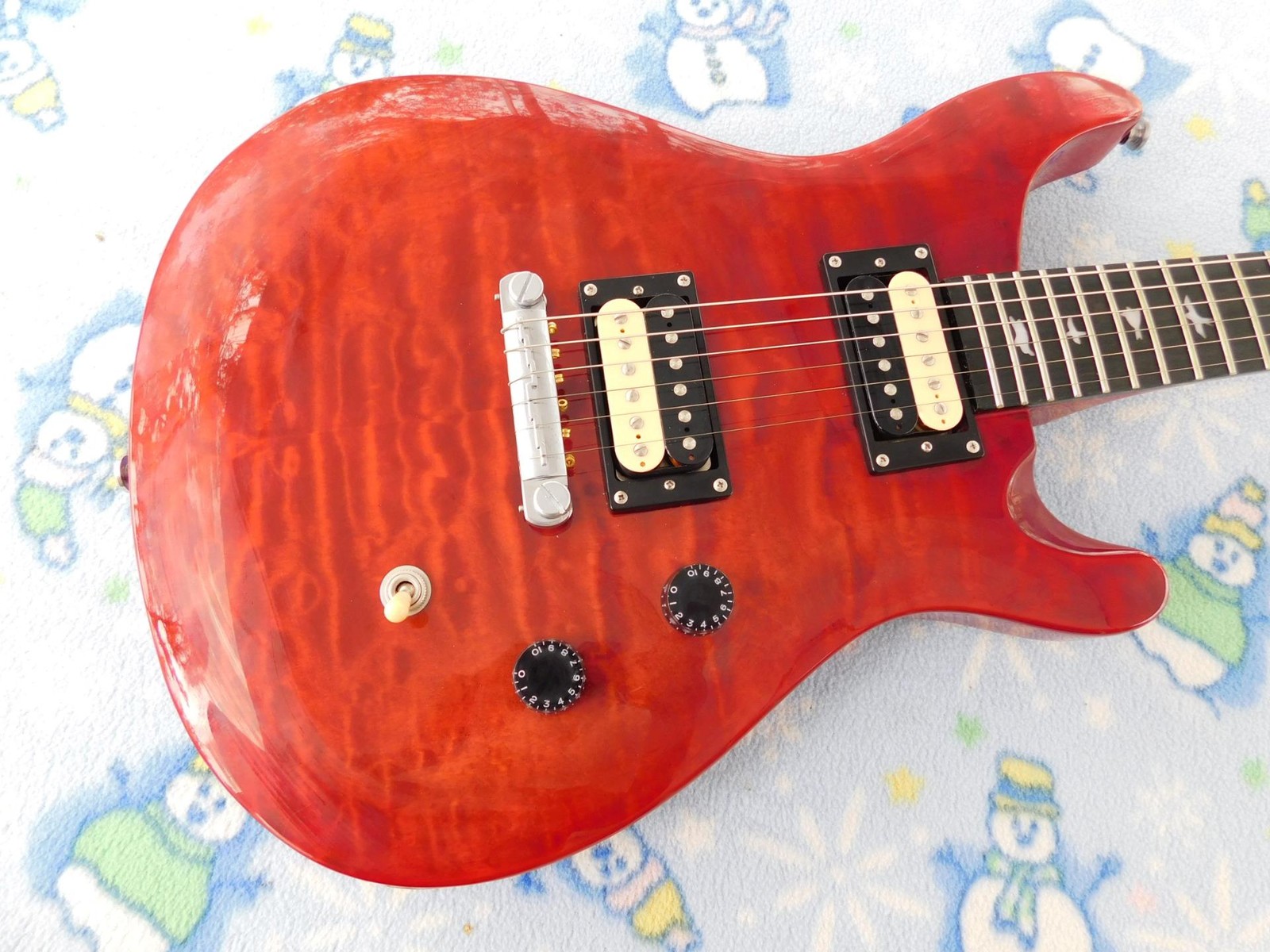 Kaysen Set Neck PRS ,Hot Zebra Humbuckers,Coil Spitting, Capacitor Upgrade, Cool