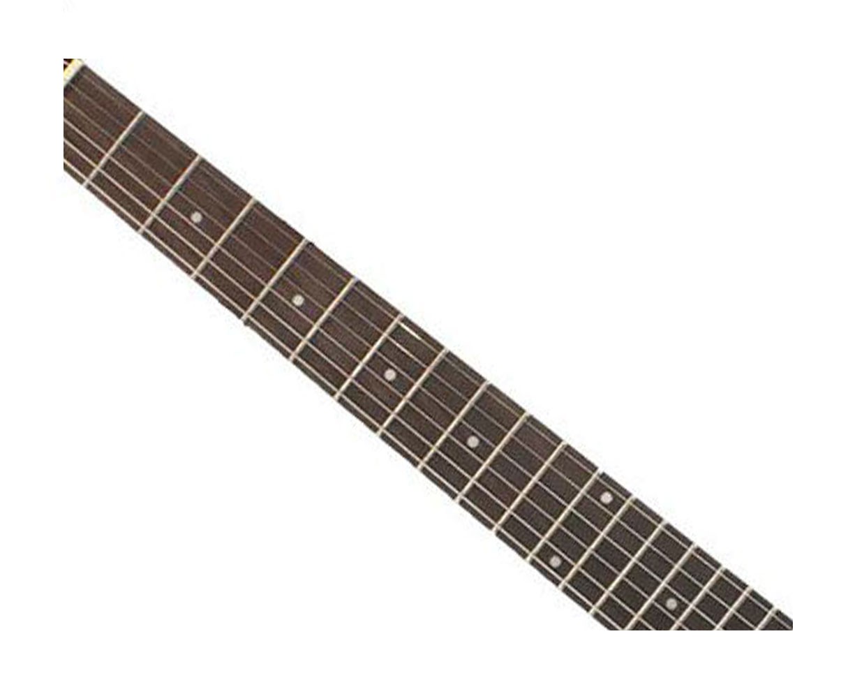 Silvertone 1449 Series Double Cut Guitar – Red Silver Flake Burst – Open Box