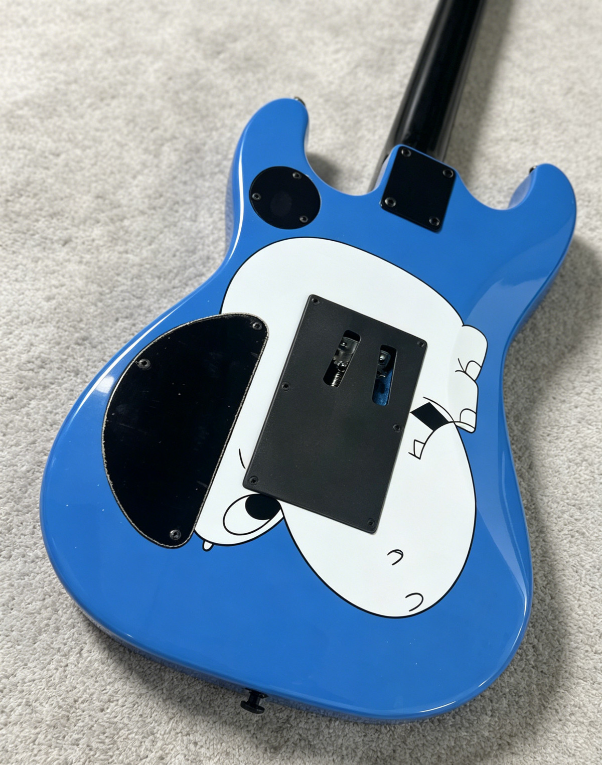 NEW Blue Graphic “Arm The Homeless” Style Electric Guitar HH Pickups Ship US