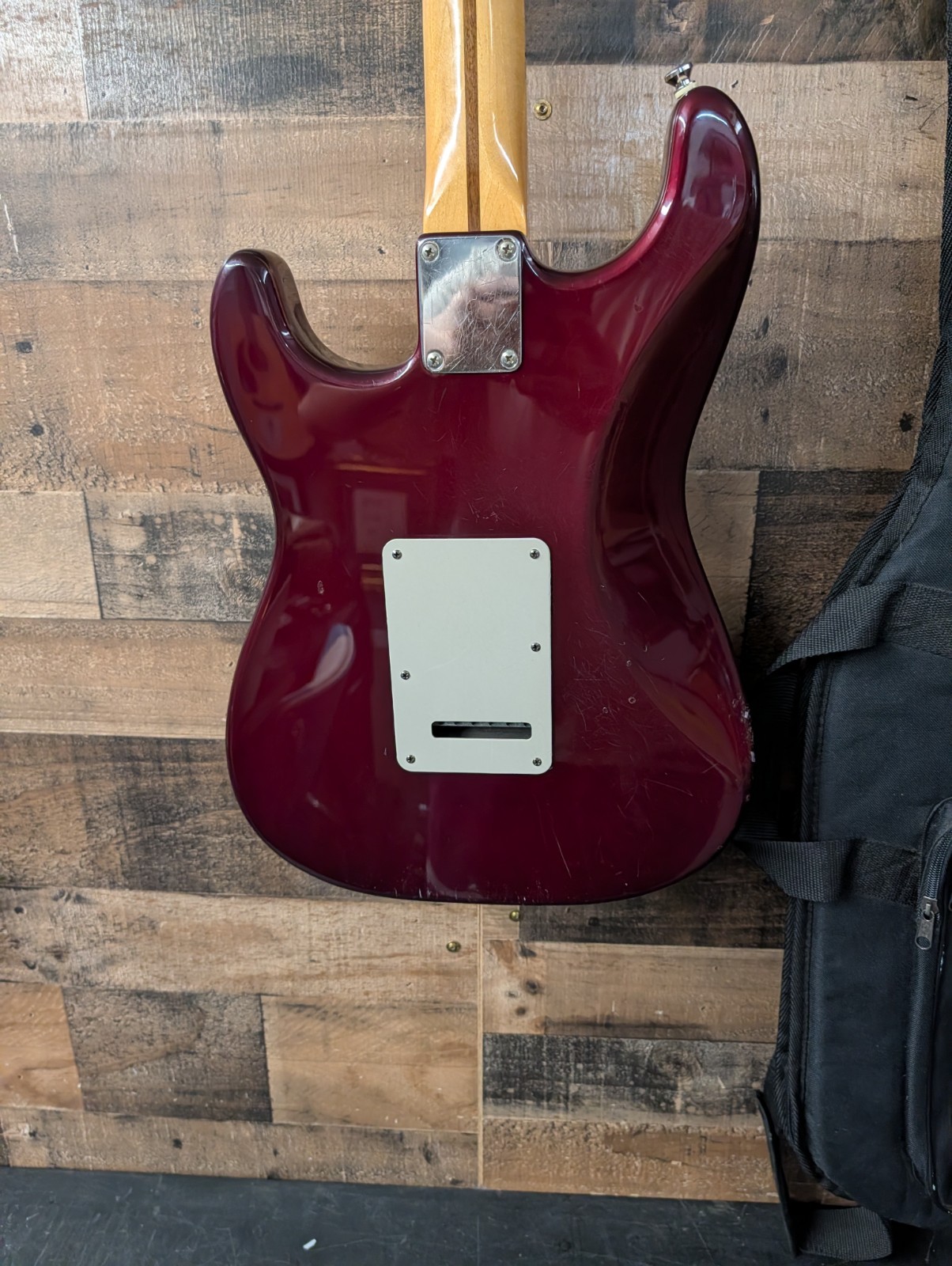2002 Fender FSR Trans Moto Stratocaster Wine Red W/ Gig Bag Mim