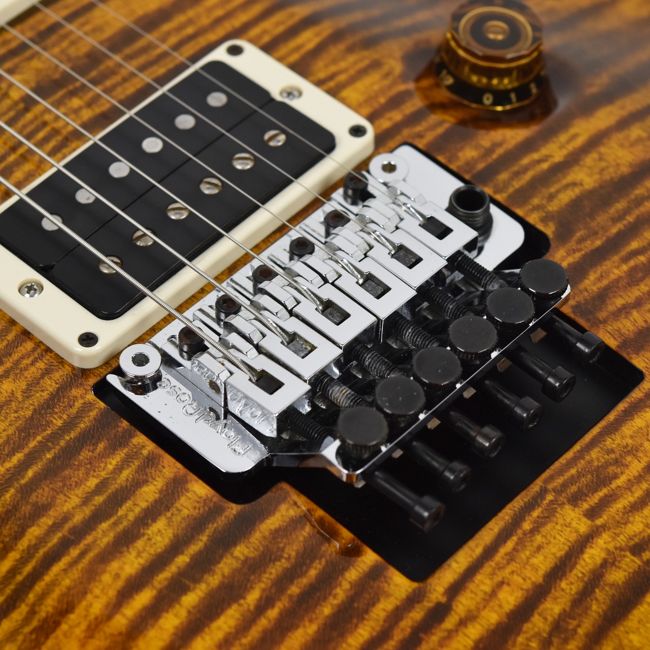 PRS Wood Library Custom 24 Floyd Rose 10Top Yellow Tiger Electric Guitar