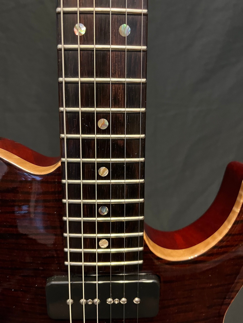 2008 Don Grosh Carve Top T Semi Hollow Guitar 5A Flame Top Braz Board W/OHSC