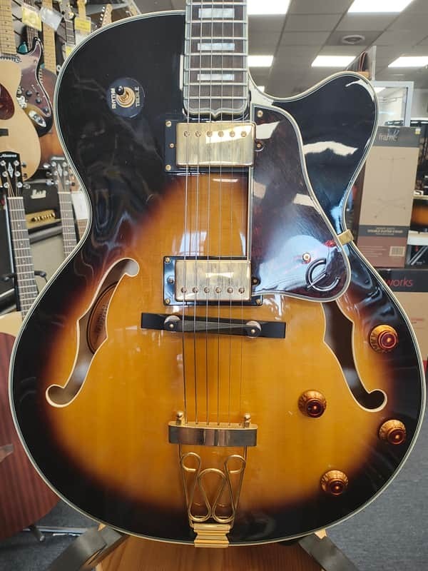 Epiphone Emperor II Joe Pass Electric Guitar w/ Hardcase – Vintage Sunburst