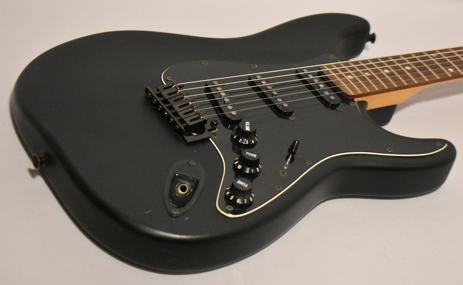 2001 Squier Standard Stratocaster Satin Black Solid Body