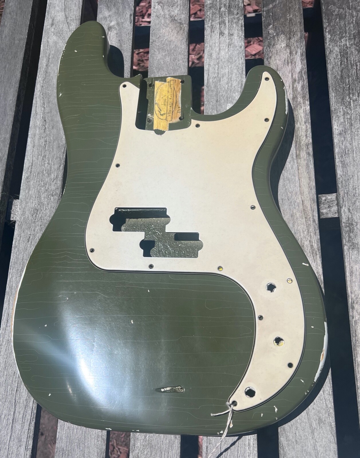 P bass Body NITRO RELIC finish Military GREEN Primo Light PLACE ORDER JVGuitars