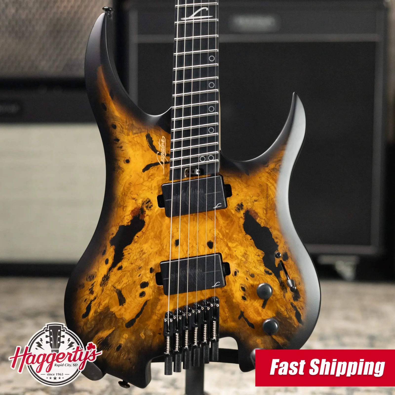 Legator Ghost G6FSS-DV Super Shred Multi-Scale Electric Guitar – Death Valley
