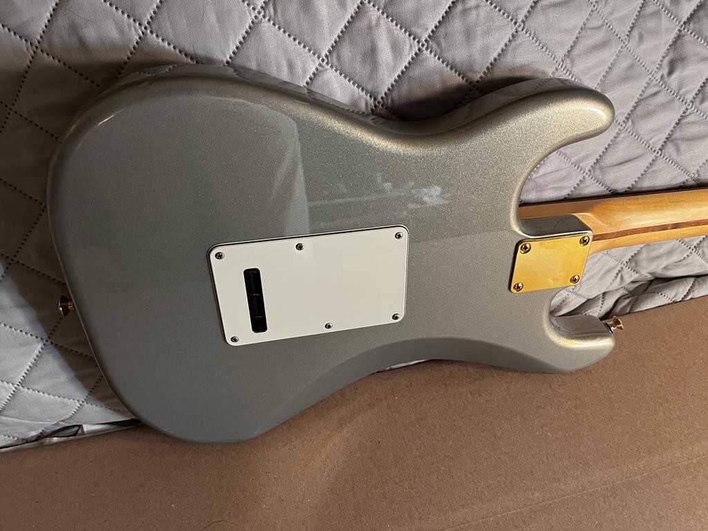 Fender Player Stratocaster with Pau Ferro Fretboard Silver Electric Guitar