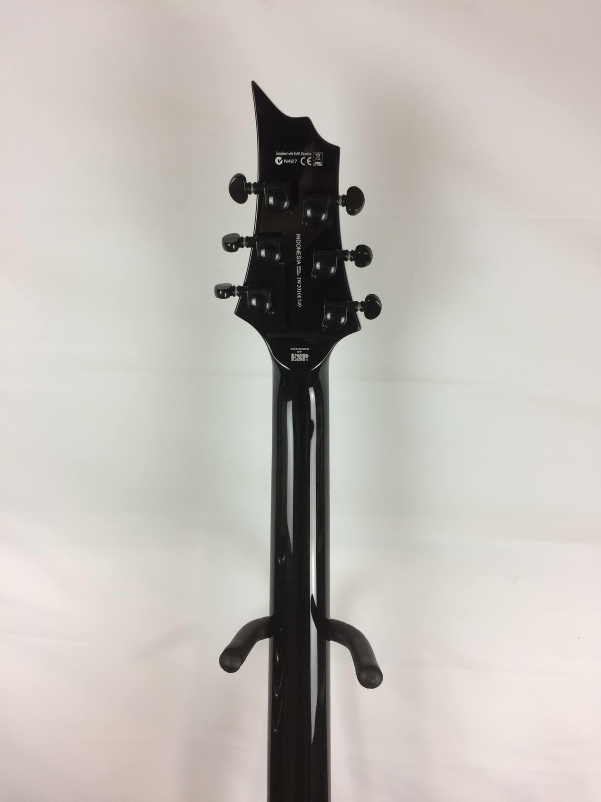 Excellent ESP LTD H-1001FR Electric Guitar, Floyd Rose Bridge, Black Natural Bur