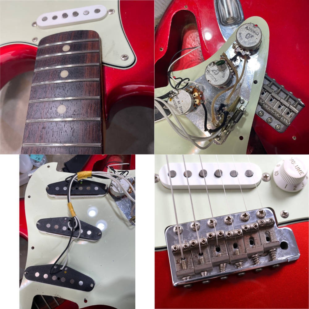 Electric Guitar Fender Japan ST62-70 Stratocaster Candy Apple Red Mod. 1989-1990