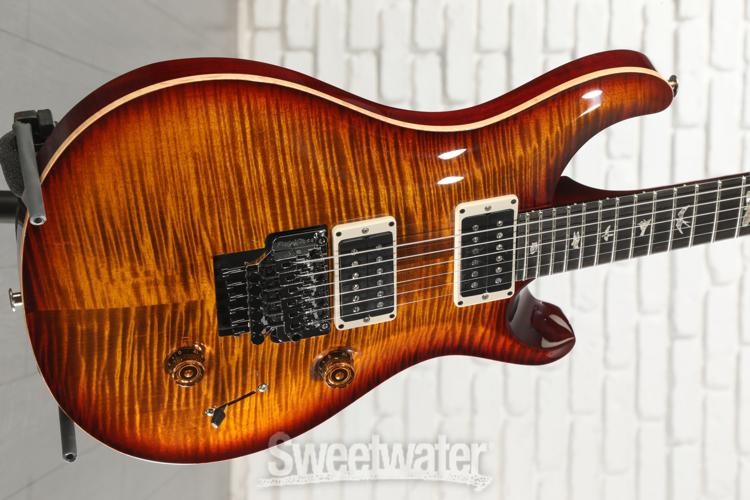 PRS Custom 24 “Floyd” 10-Top Electric Guitar – Dark Cherry Sunburst