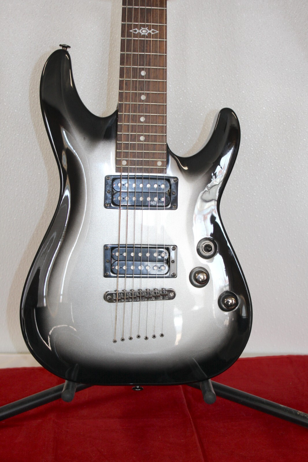 Schecter C-7 SGR 7 String Silver Burst With Gig Bag