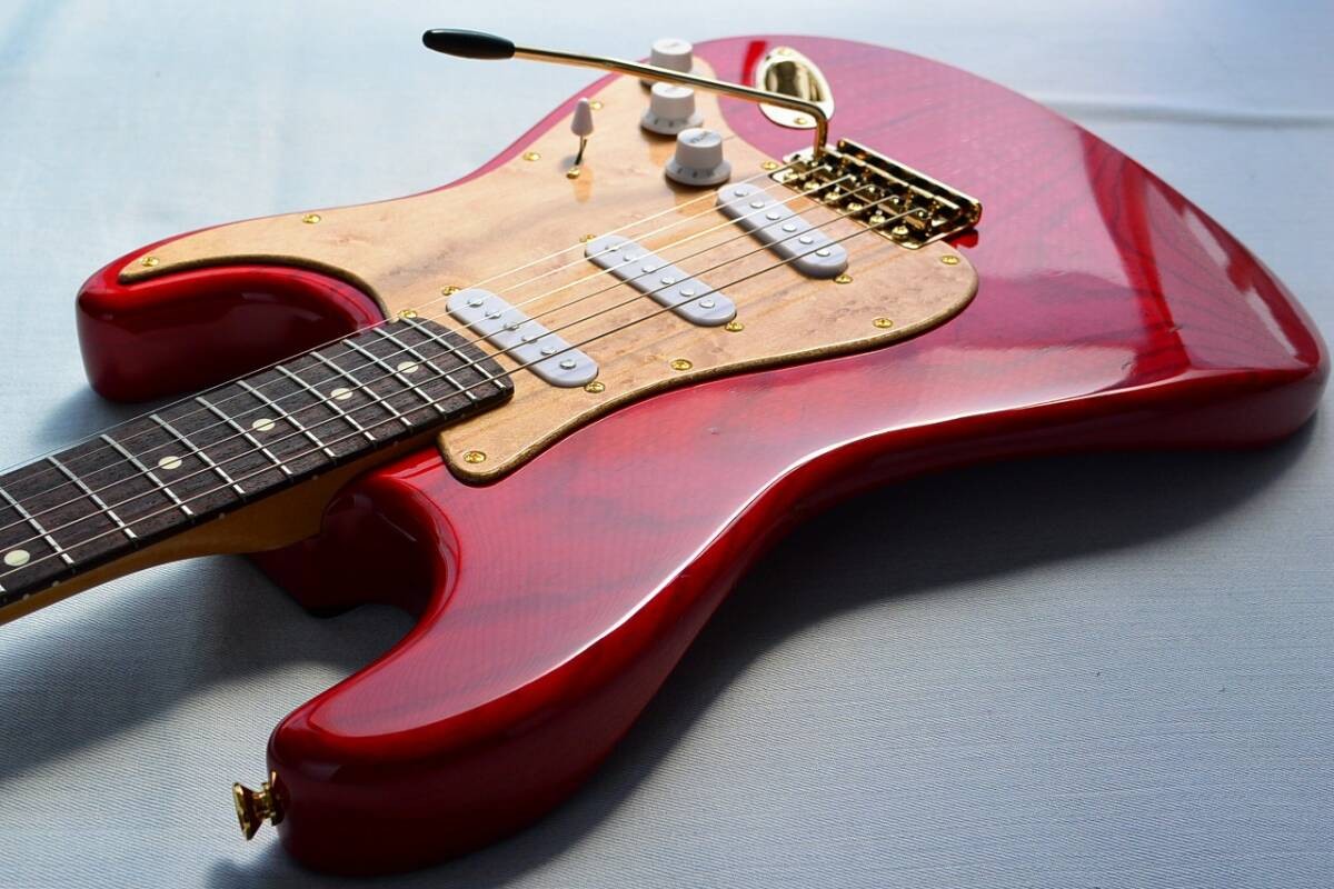 Electric Guitar Bill Lawrence BC2R-70G Made in Japan 1980s Natural Ash Modified