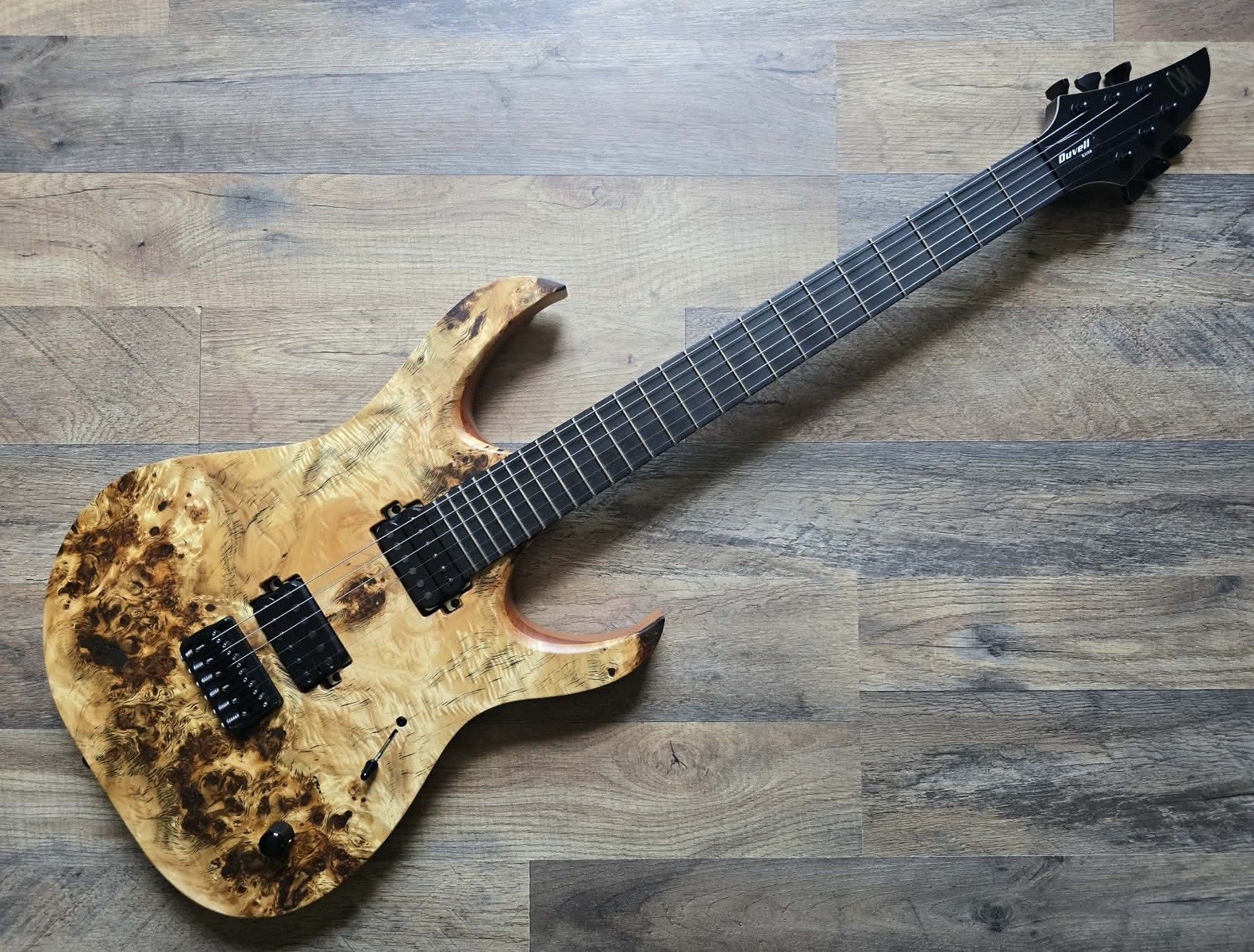 Mayones Duvell Elite 6 Natural 6-String Electric Guitar Ebony FB 24F RH 2020