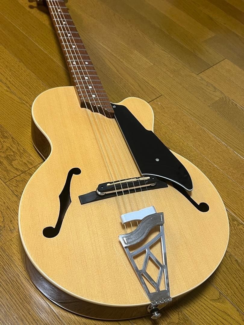 VOX Giulietta VGA-3PS Natural Archtop Acoustic-Electric Guitar with GigｰBag