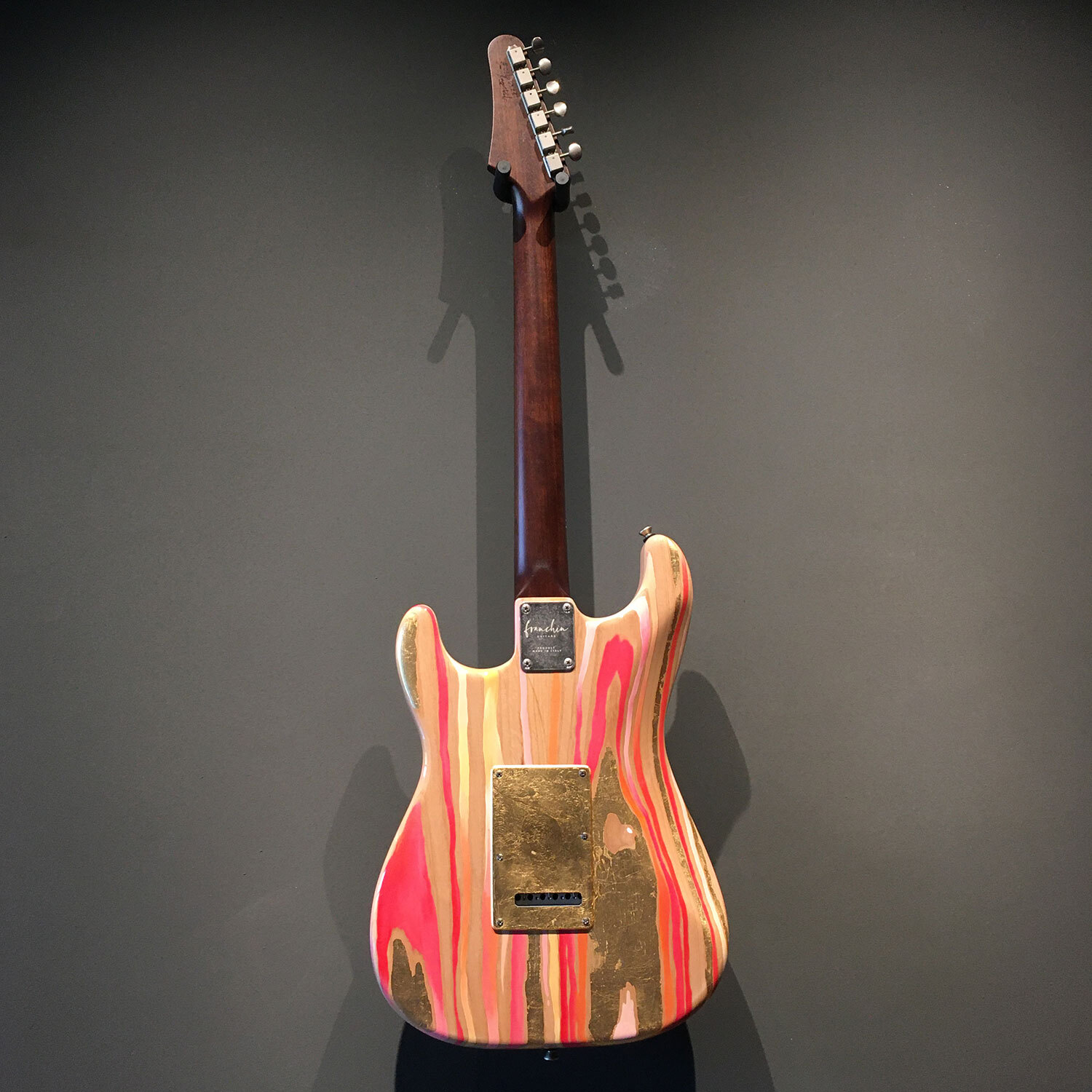 FRANCHIN Mercury guitar Wood Grain Paint/Metallic Leaf S-type *MADE TO ORDER