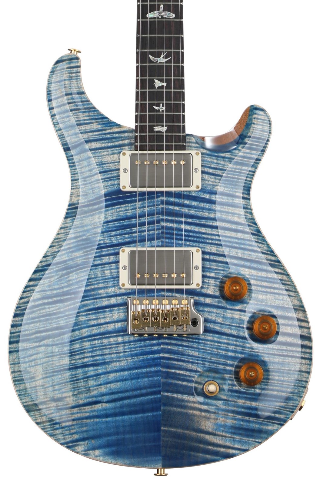 PRS DGT 10-Top Electric Guitar with Bird Inlays – Faded Blue Jean, Bird Inlays