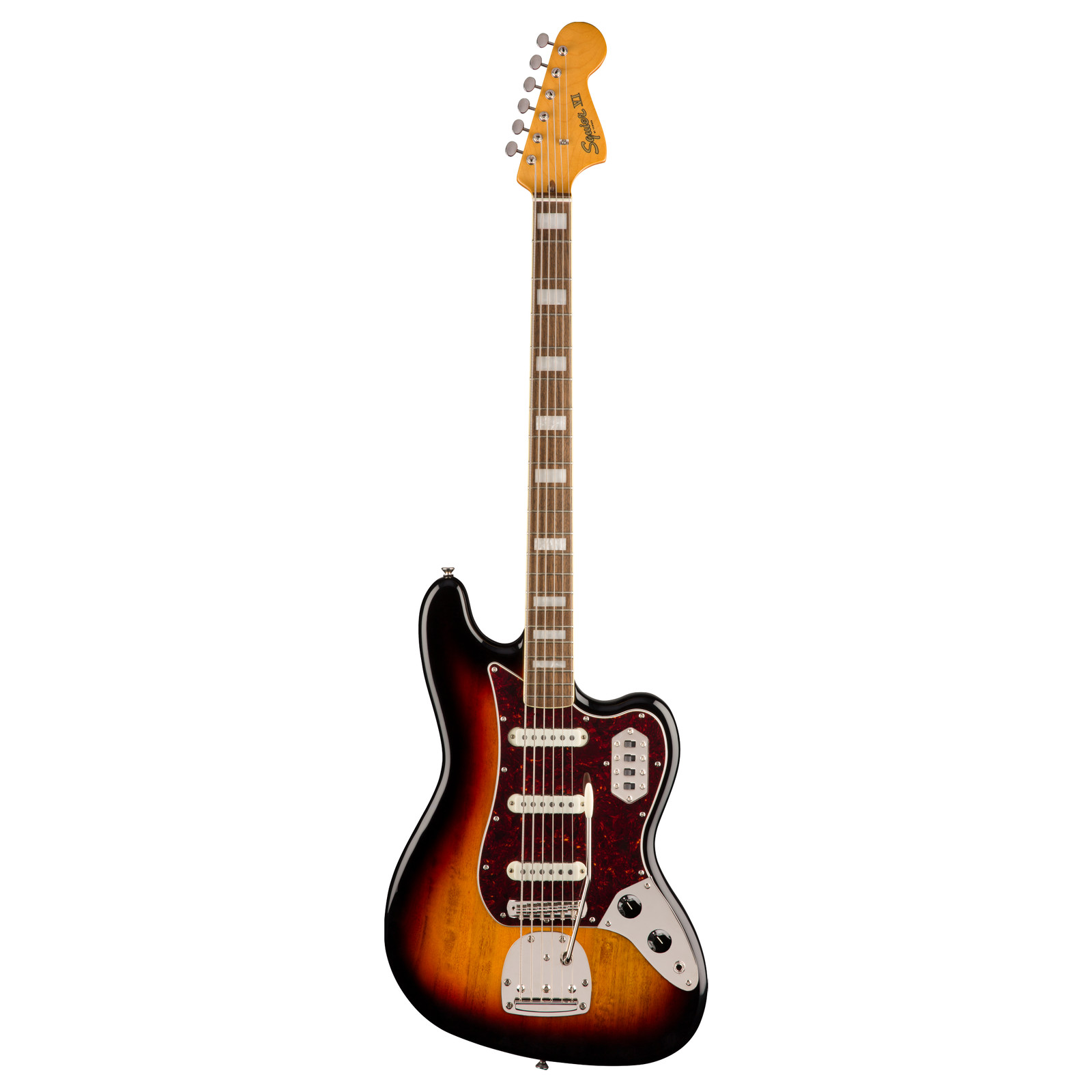 Used Squier Classic Vibe Bass VI – 3-Color Sunburst w/ Laurel FB