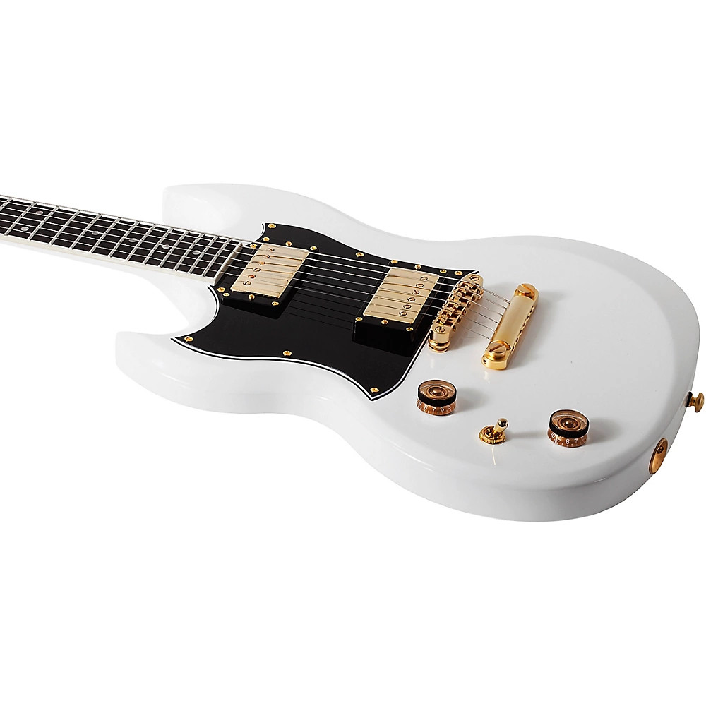 Schecter ZV-H6LLYW66D Zacky Vengeance Left-Handed Electric Guitar Gloss White