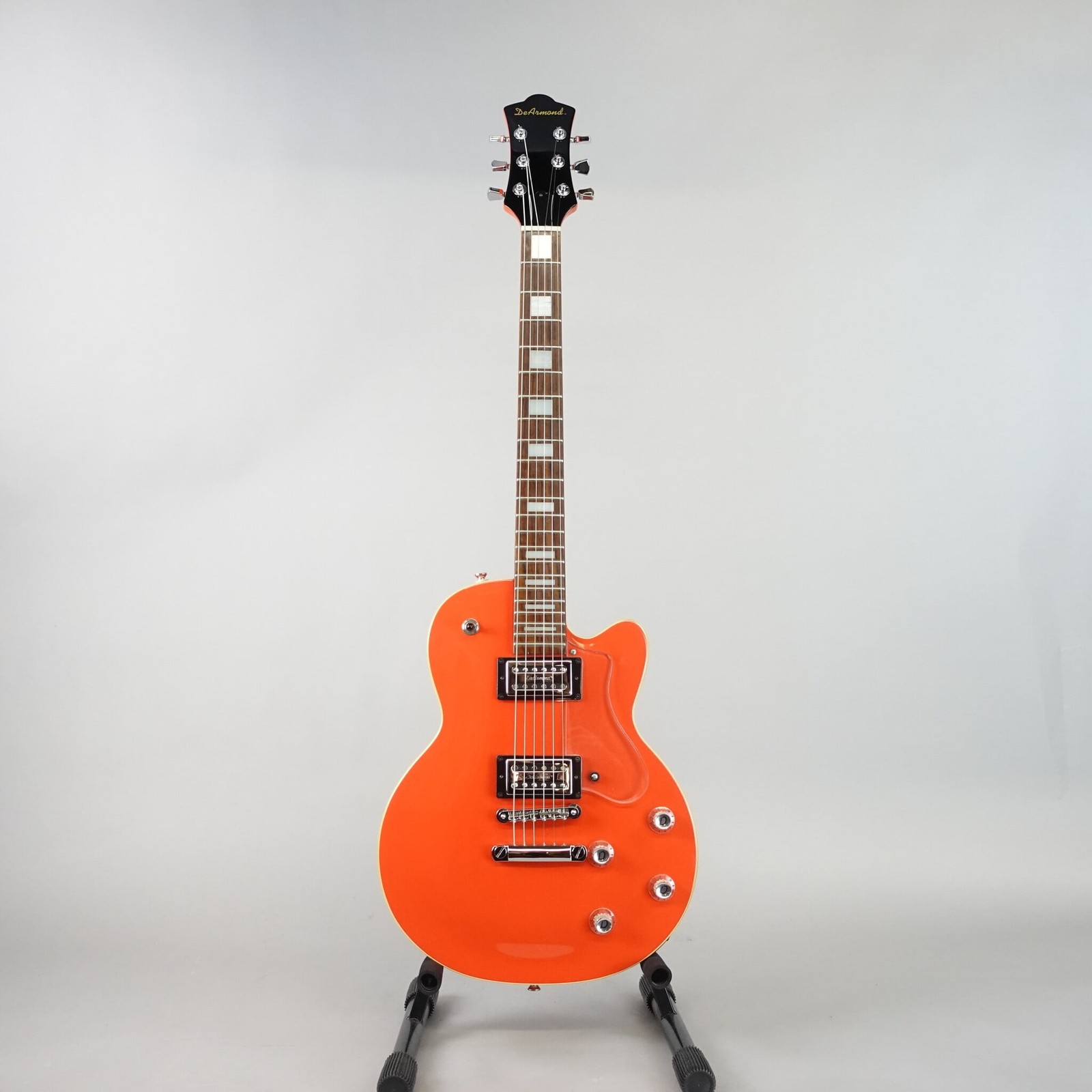 DeArmond M66 Solid Body Electric Guitar – Fiesta Red (Used)