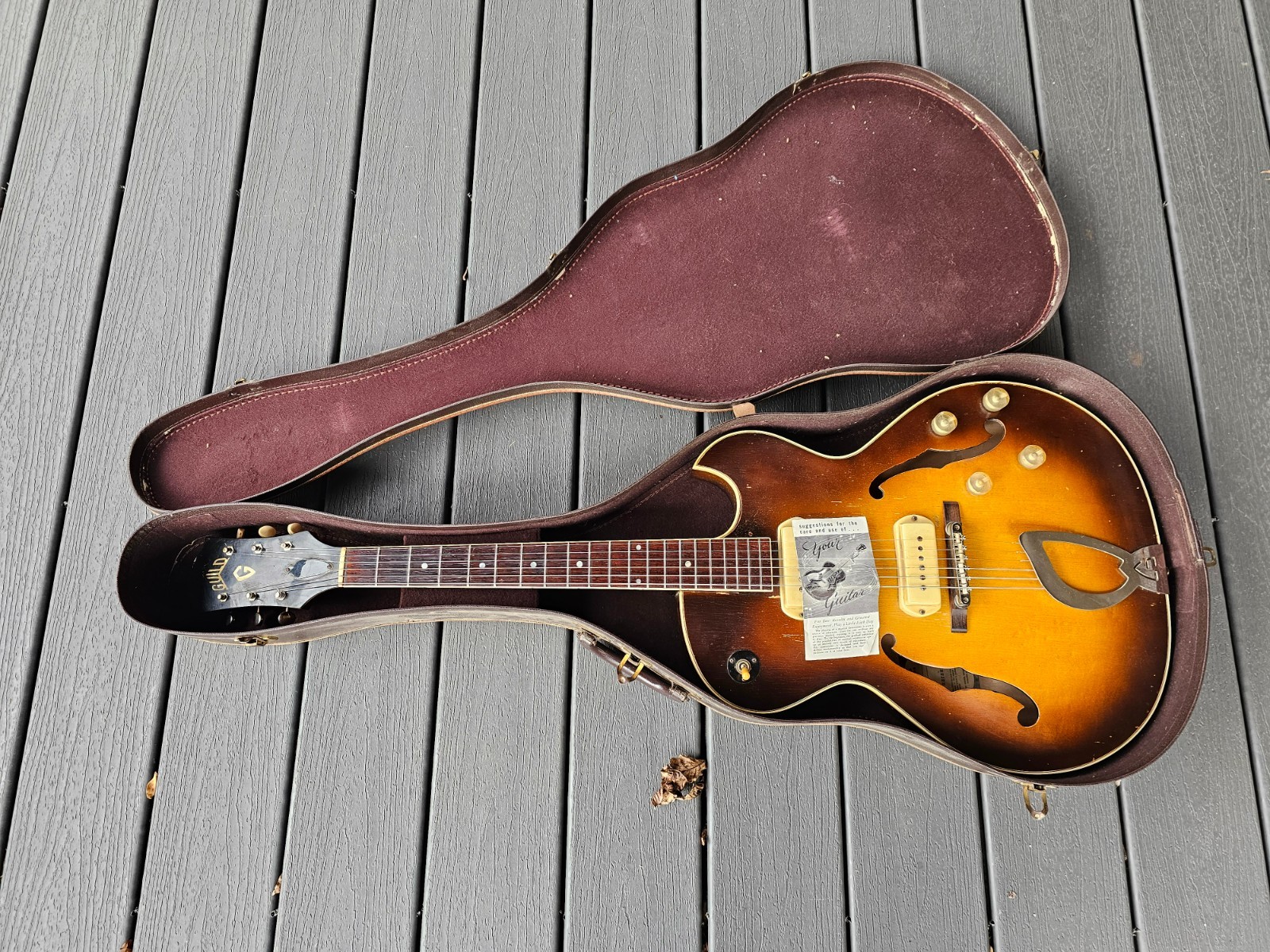 1958 Guild T-100D Slim Jim Electric Guitar with P90’s