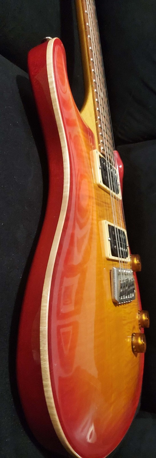 Paul Reed Smith PRS CE 24 2002 Tiger Flame USA 5-Way Rotary Original Coffin Case