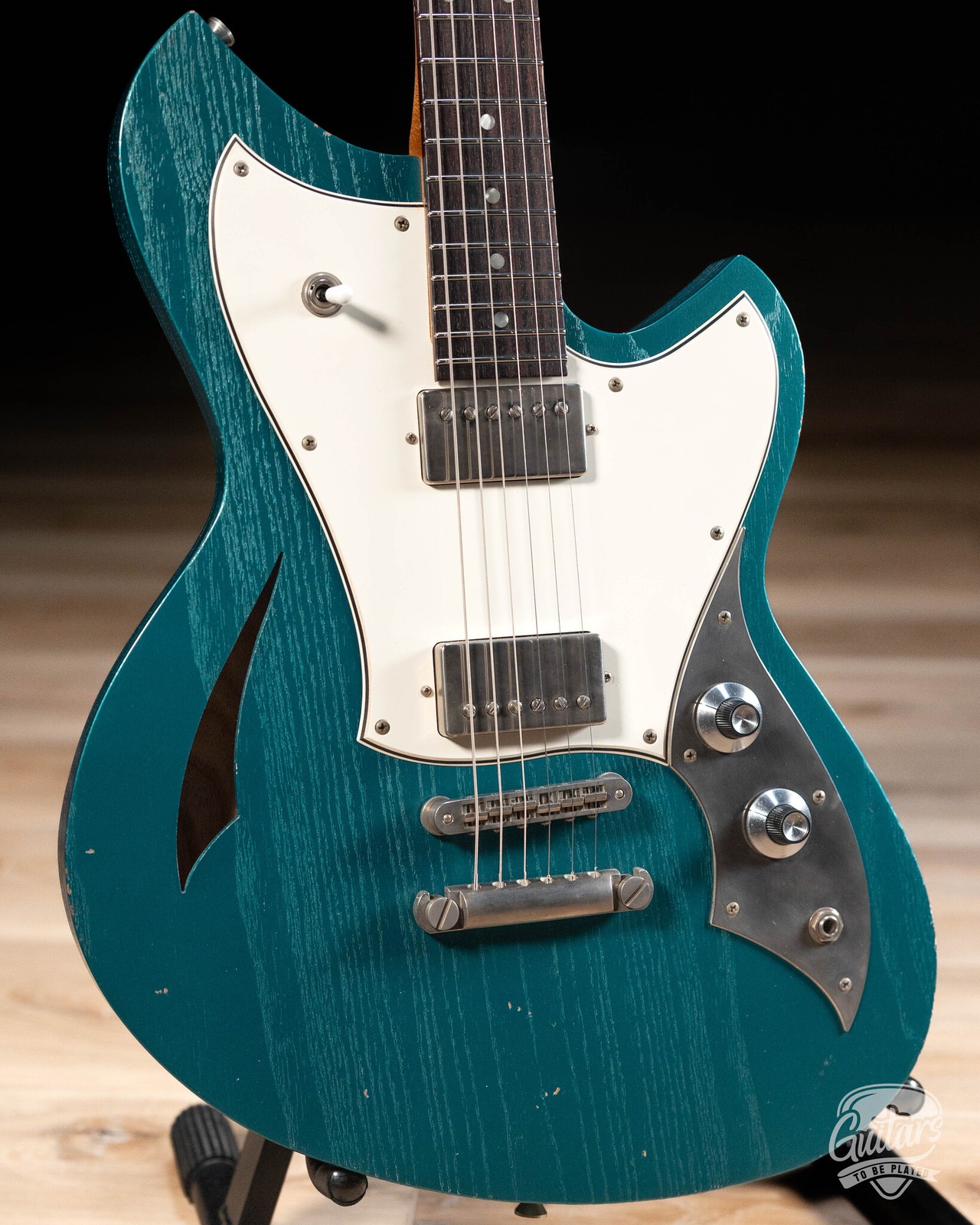 Novo Custom Miris H2 w/ 24.75″ Scale & Fralin Pure PAF’s – Ocean Turquoise