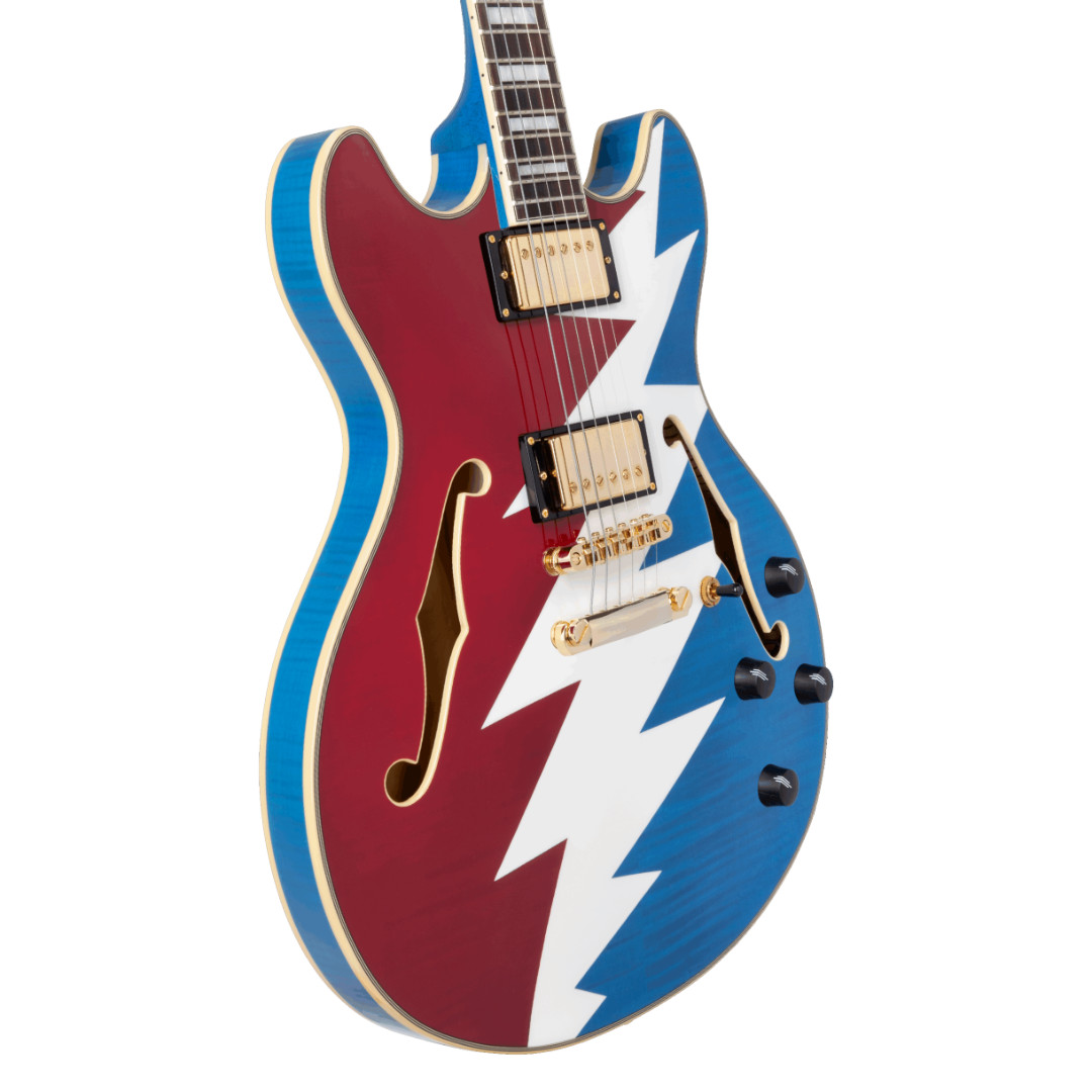D’Angelico Limited Edition Premier Grateful Dead DC Semi-Hollow Electric Guitar