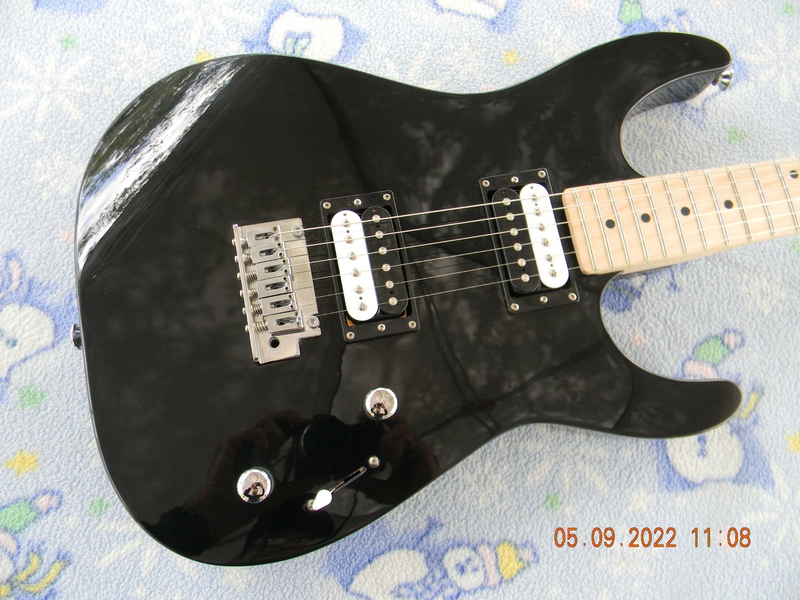Jackson/Monoprice “Custom Shack”,Hot Zebra Pickups,Coil Splitting,Gigbag,Nice