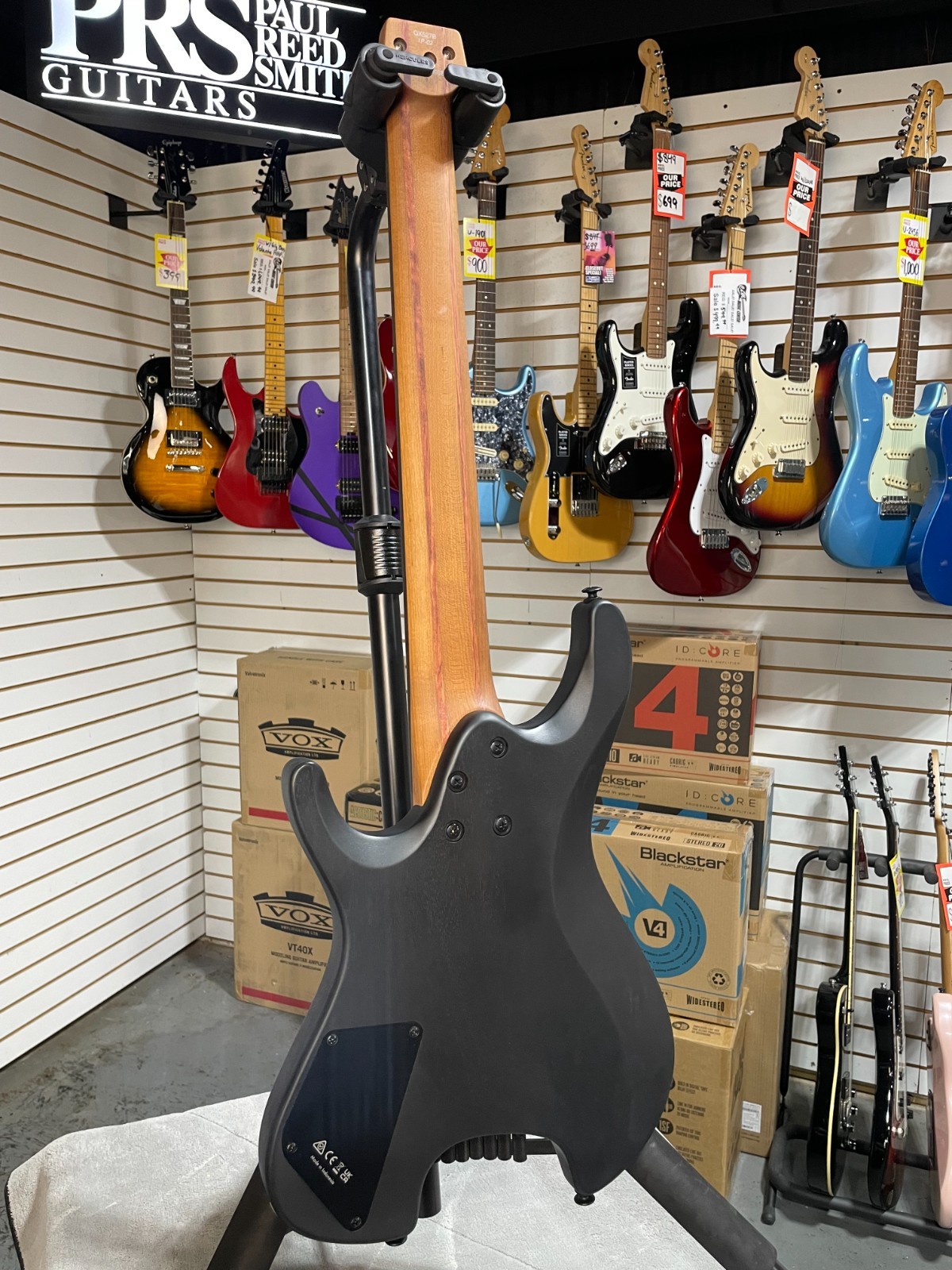 Ibanez QX527PB 7-string Electric Guitar -Weathered Black + Free Plek+Setup #938