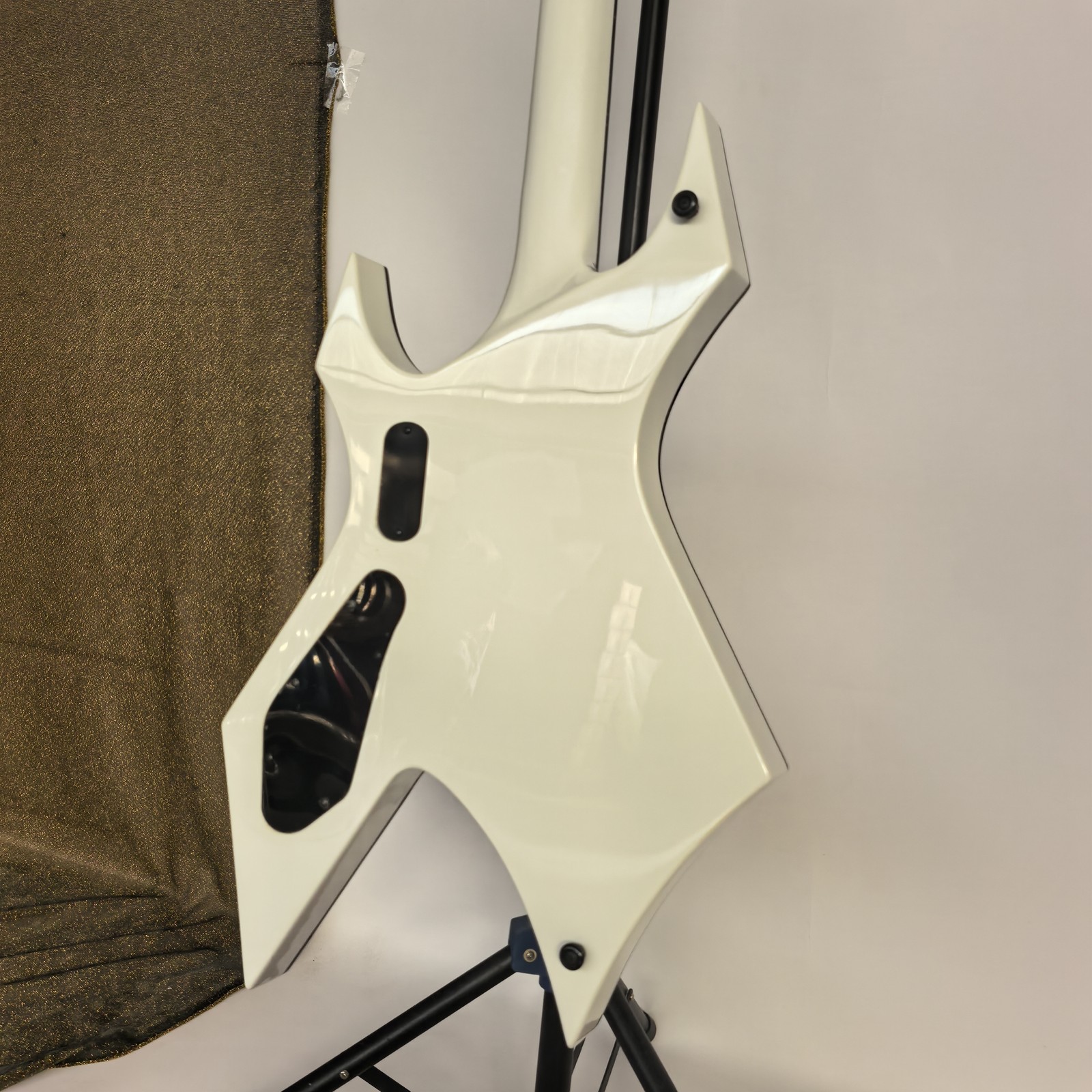 White warlock Electric Guitar BC HH Pickup Black Hardware without Inlay freeship