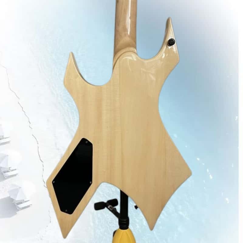 Natural-finish Electric Guitar HH Pickups Laurel Fingerboard Mahogany Body