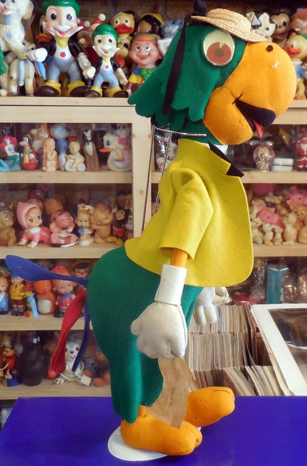 VINTAGE LARGE 16″ TOY DOLL José Carioca WALT DISNEY LENCI TURIN 1940-50s c