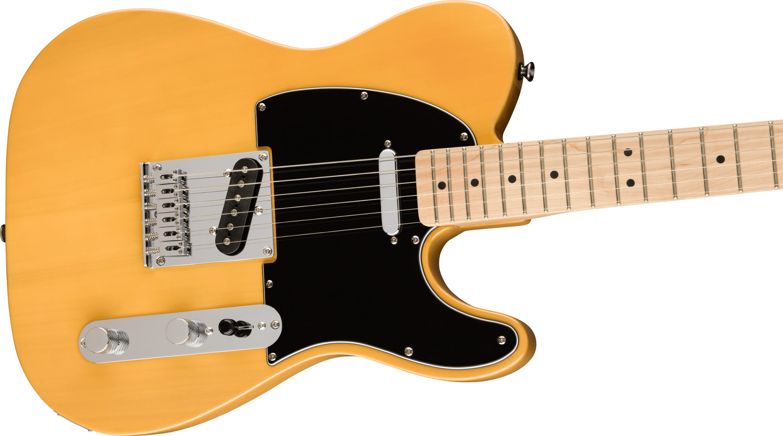 Squier Affinity Series Telecaster Maple Fingerboard Black Pickguard Butterscotch