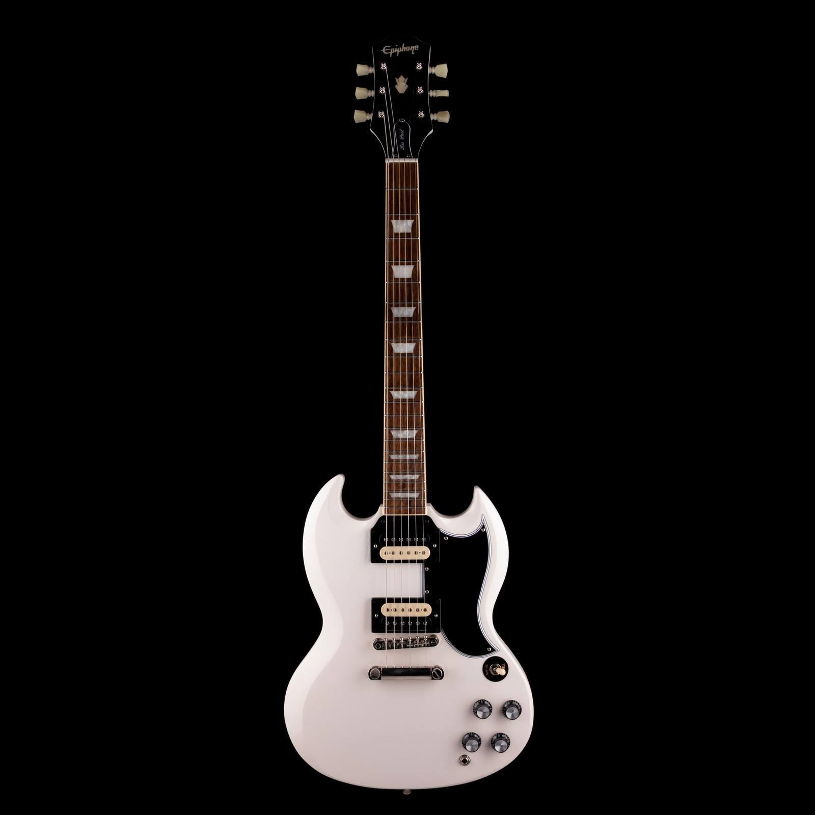 Pre Owned Epiphone 1961 Les Paul SG Standard Aged Classic White With OHSC – 2
