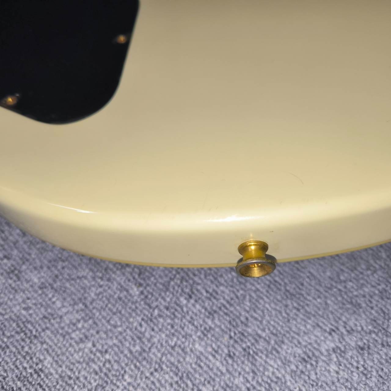 Burny Les Paul Custom Type White RR Electric Guitar Used From Japan #7