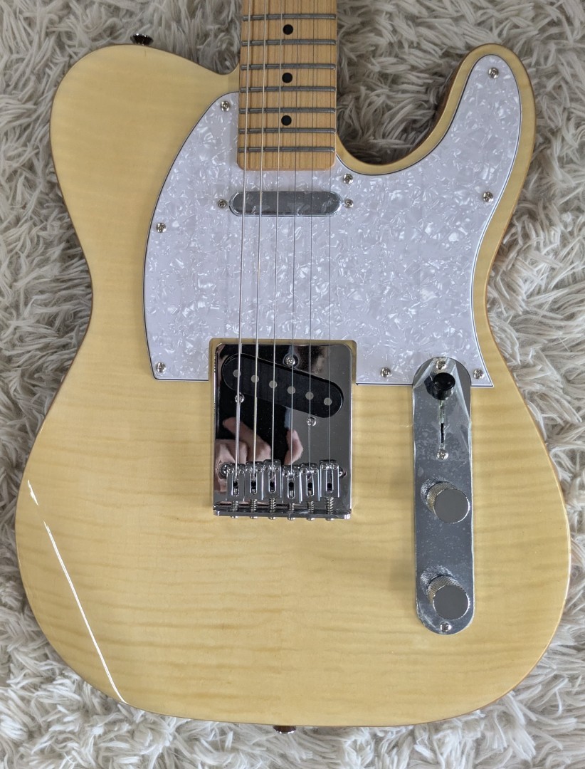Michael Kelly Model MK53SNFMRO 1953 T-Style Electric Guitar, Flame Maple